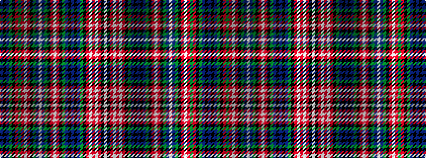 idealised woven sample of pattern BKBGKRGRWRKGBWBGKRWRKGBKBKBGKRWRWRKW