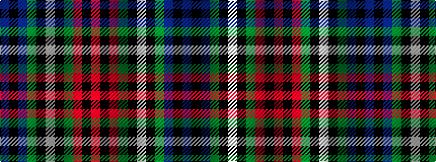 idealised woven sample of pattern BKBGKWKGRKR