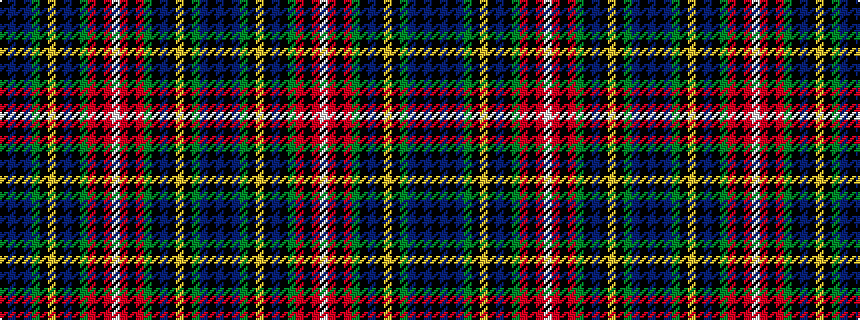 idealised woven sample of pattern BKBGKYKBKGRKRWRKRGKBKYKGBKBK