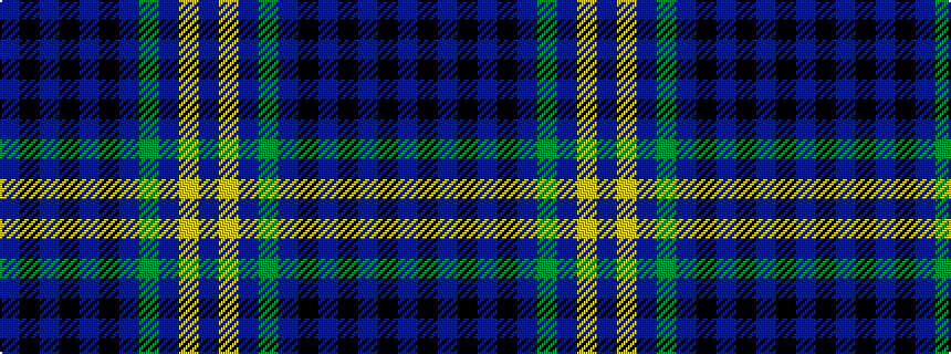 idealised woven sample of pattern BKBKBKBGBYB