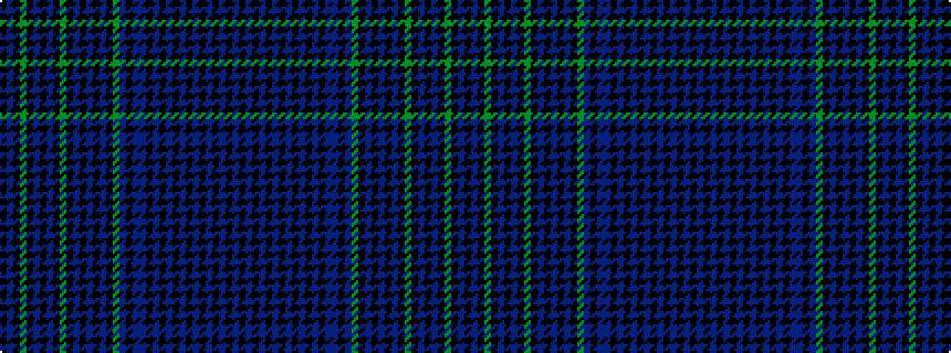 idealised woven sample of pattern BKBKBKBKBKBKBKBBKBGKBKBKBKGKBKBKGKBK