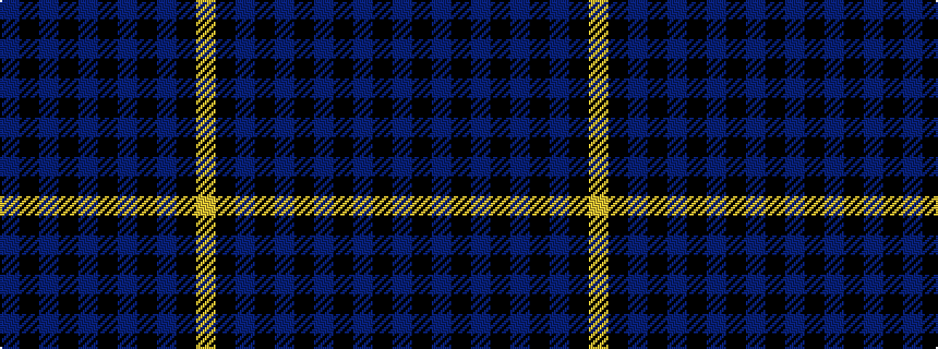 idealised woven sample of pattern BKBKBKBKBKY