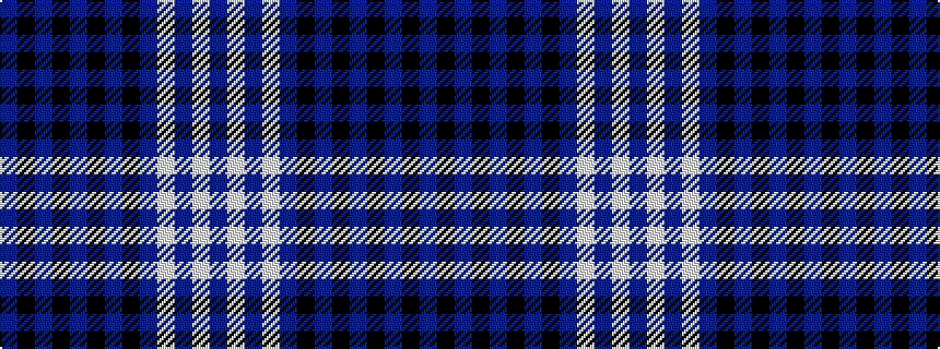 idealised woven sample of pattern BKBKBKBKBWBWB