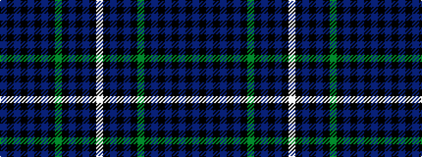 idealised woven sample of pattern BKBKBKBKGKBKBKW