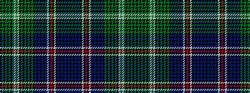 idealised woven sample of pattern BKBKBKBKWKRKWBKBKBKBKGKGKGKGKWGWGKGKGKGK