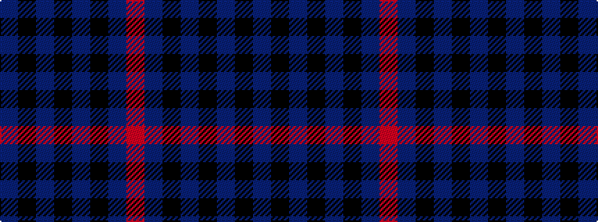 idealised woven sample of pattern BKBKBKBR