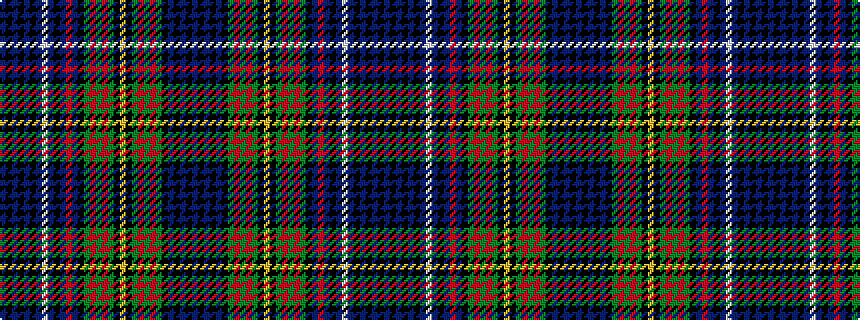 idealised woven sample of pattern BKBKBKBWBKBRBKGRGRGKYKGRGRGKBKBKB