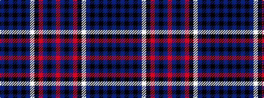 idealised woven sample of pattern BKBKBKBWKRBKBR