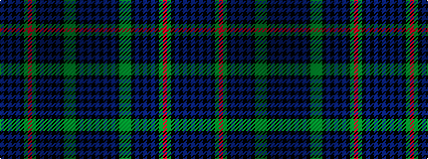 idealised woven sample of pattern BKBKBKGGGKBKBKBKGRGKBKBKB