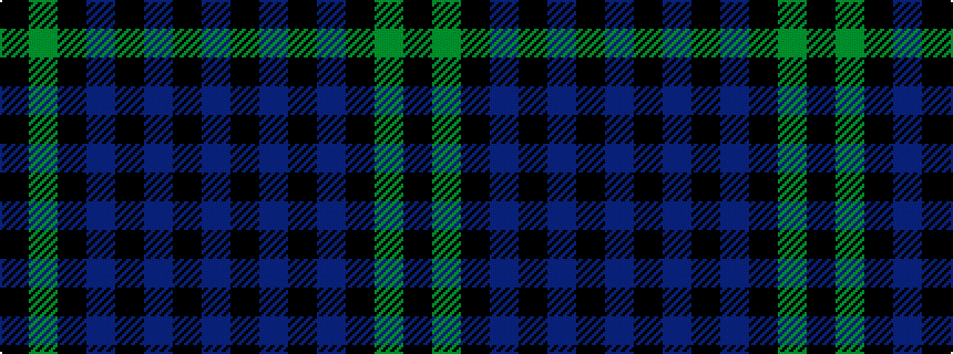 idealised woven sample of pattern BKBKBKGK