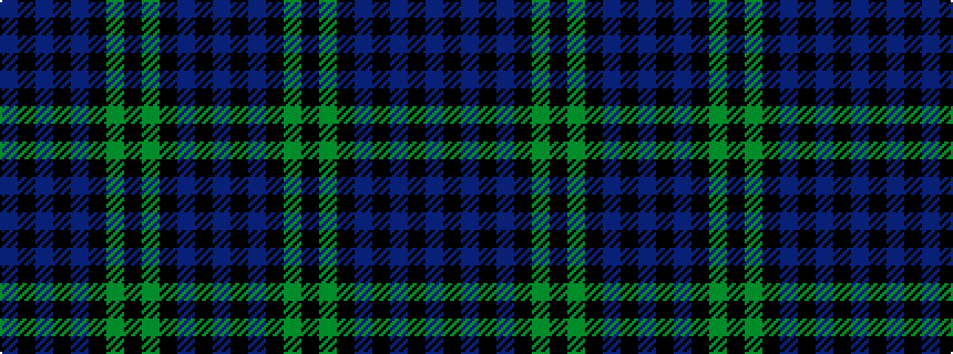 idealised woven sample of pattern BKBKBKGKGKBKB