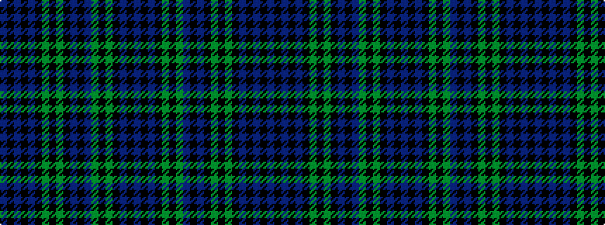idealised woven sample of pattern BKBKBKGKGKBKBGKGKBKB