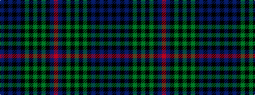 idealised woven sample of pattern BKBKBKGKGKGKBR