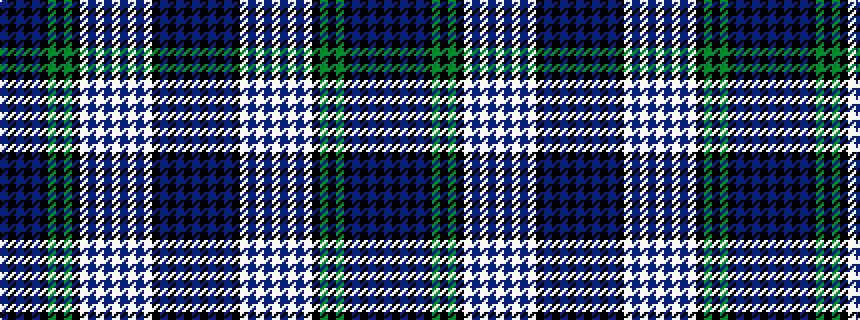 idealised woven sample of pattern BKBKBKGKGKWBWBWBWBWKBKBKB