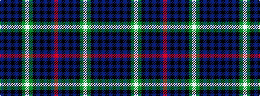 idealised woven sample of pattern BKBKBKGWGKBKBKBR