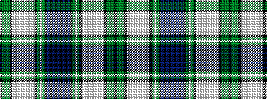 idealised woven sample of pattern BKBKBKGWGKWWWWWWWWWKGGGK