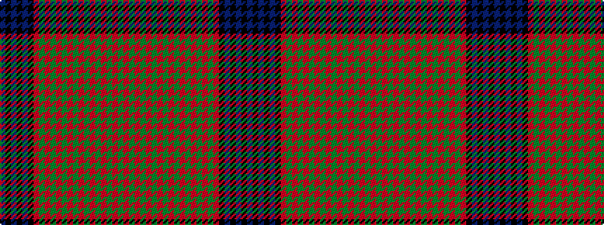idealised woven sample of pattern BKBKBKRGRGRGRGRGRGRGRGR