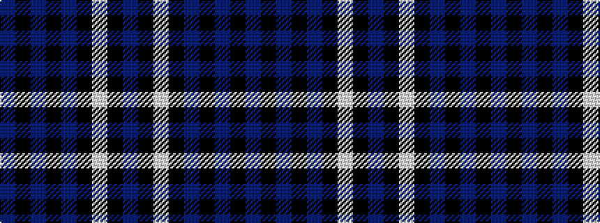 idealised woven sample of pattern BKBKBKWKB