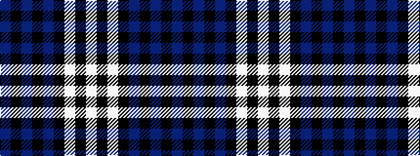 idealised woven sample of pattern BKBKBKWKW