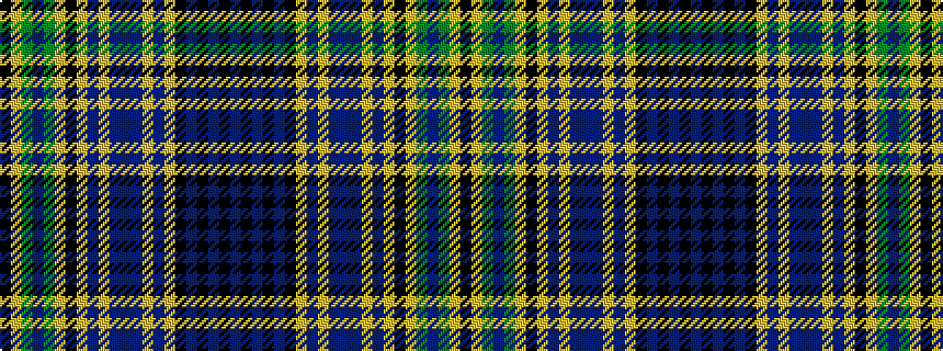 idealised woven sample of pattern BKBKBKYBYBBBYBYKYGBGYK