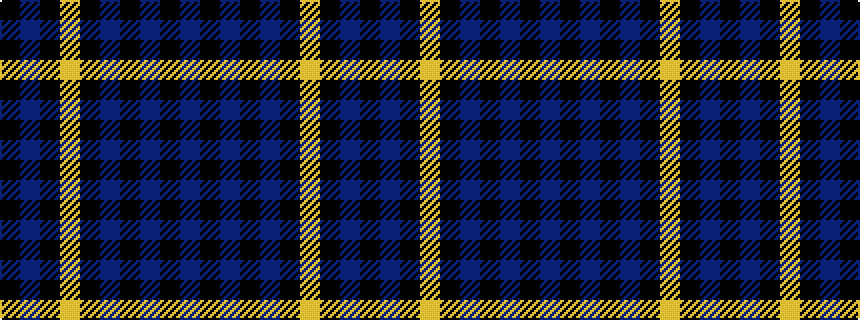 idealised woven sample of pattern BKBKBKYKBK