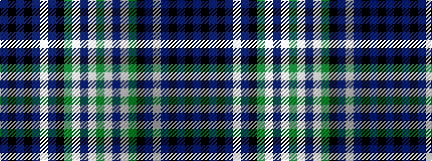 idealised woven sample of pattern BKBKBWBKGWBWG