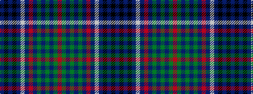 idealised woven sample of pattern BKBKBWBRBGBGBGR
