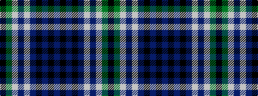 idealised woven sample of pattern BKBKBWBWGK