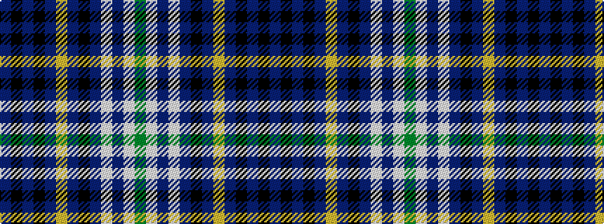 idealised woven sample of pattern BKBKBYBKBWBWG
