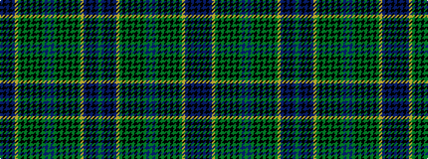 idealised woven sample of pattern BKBKBYGKGKGKGKGBGBGKGKGKGKGYBKBKBG
