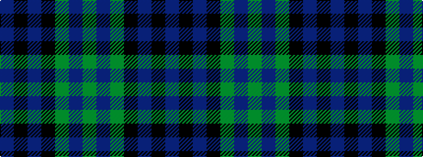 idealised woven sample of pattern BKBKGBG