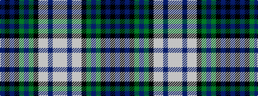 idealised woven sample of pattern BKBKGBGKWWBWW
