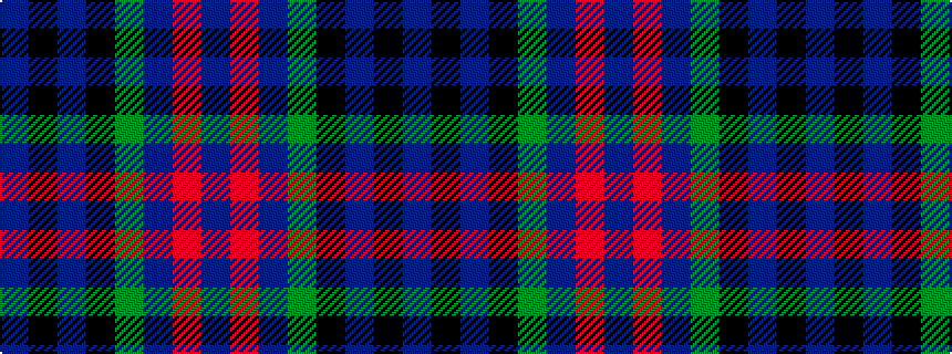 idealised woven sample of pattern BKBKGBRB