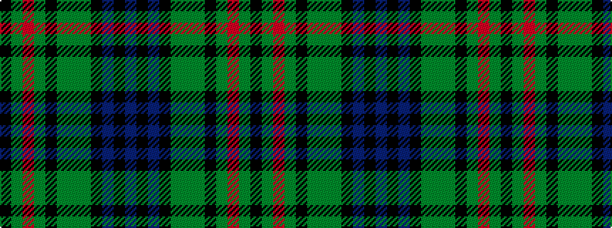 idealised woven sample of pattern BKBKGGGKGRGK