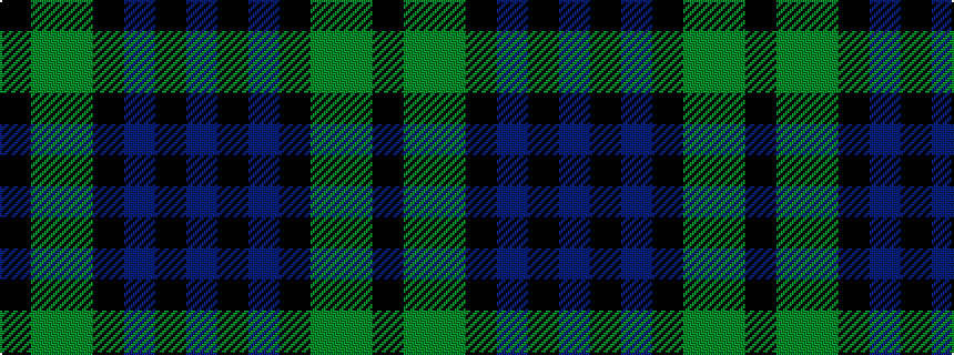 idealised woven sample of pattern BKBKGGK