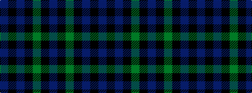idealised woven sample of pattern BKBKGKB