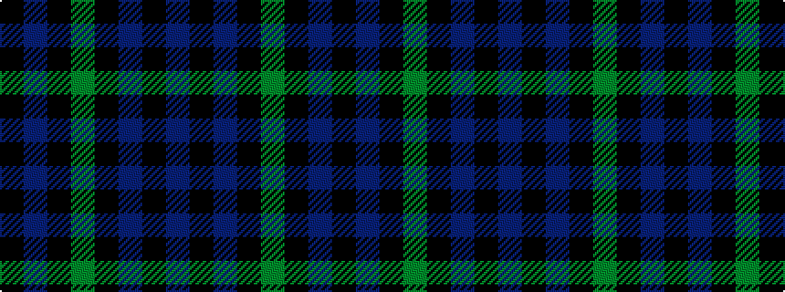 idealised woven sample of pattern BKBKGKBK