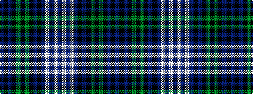 idealised woven sample of pattern BKBKGKGKBKBWBWB