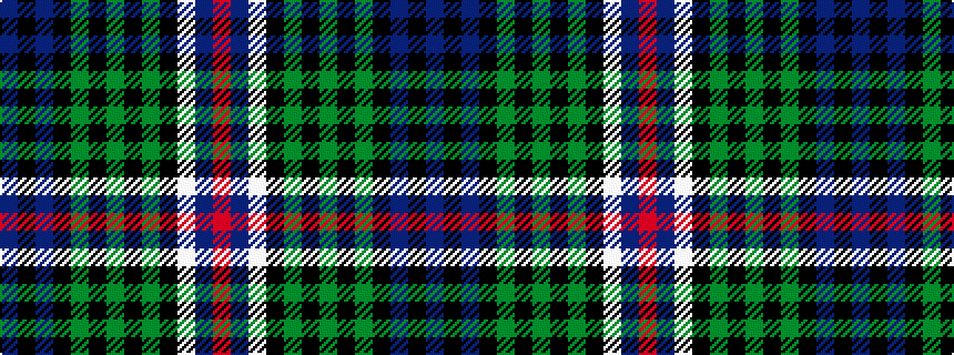 idealised woven sample of pattern BKBKGKGKGKWBR