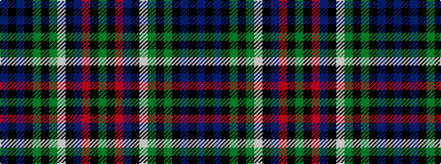 idealised woven sample of pattern BKBKGKGWKBRKG