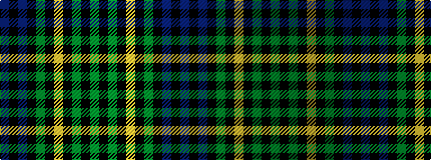 idealised woven sample of pattern BKBKGKYKGKG