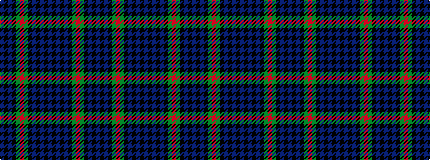 idealised woven sample of pattern BKBKGRGKBKBKBKBKBKGRGKBKB