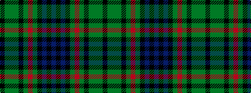 idealised woven sample of pattern BKBKGRGKGGGK