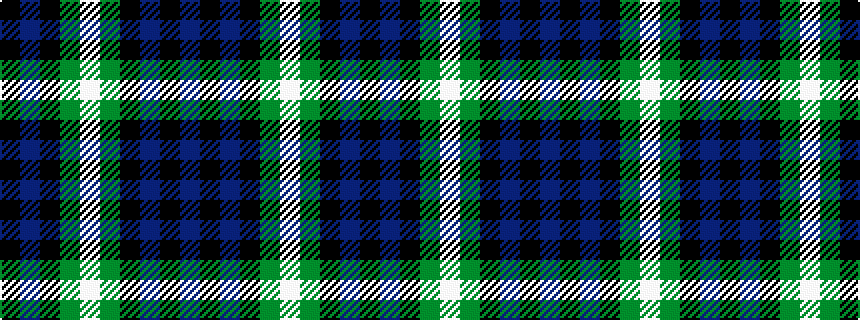 idealised woven sample of pattern BKBKGWGKBK