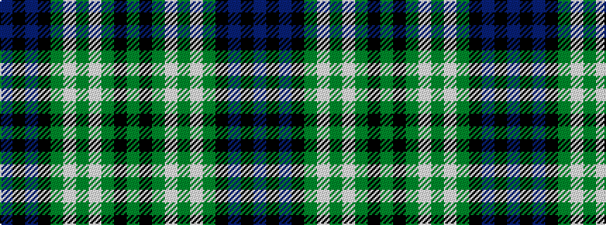 idealised woven sample of pattern BKBKGWGWGKG