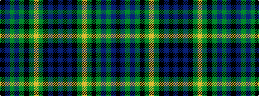 idealised woven sample of pattern BKBKGYGKGBGBK