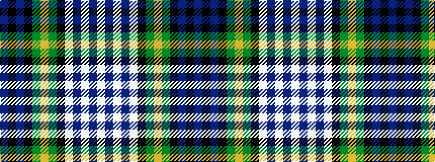 idealised woven sample of pattern BKBKGYGKWBWBW