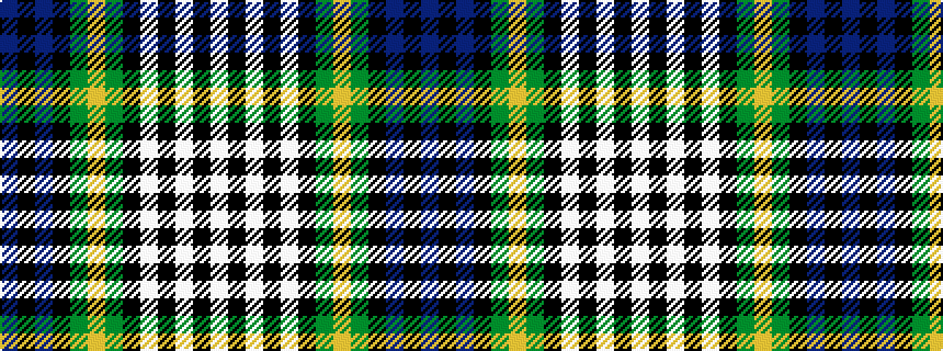 idealised woven sample of pattern BKBKGYGKWKWKW