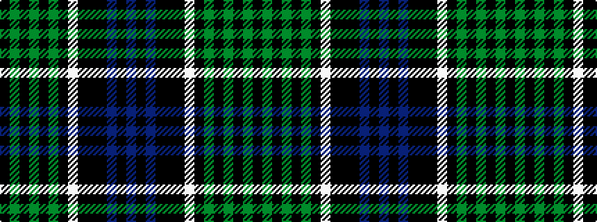 idealised woven sample of pattern BKBKKKWKGKGKGK