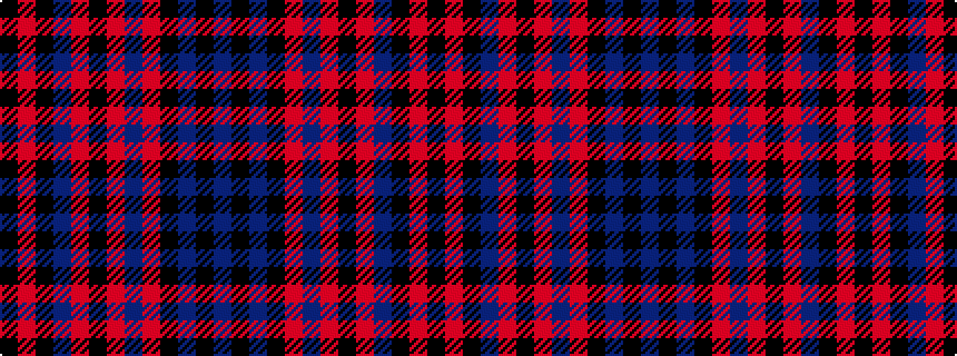 idealised woven sample of pattern BKBKRBRKRBKRK